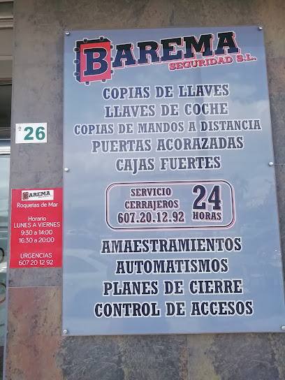 cerrajero BAREMA SEGURIDAD ROQUETAS